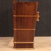 Italian wood design cheval mirror from 70s