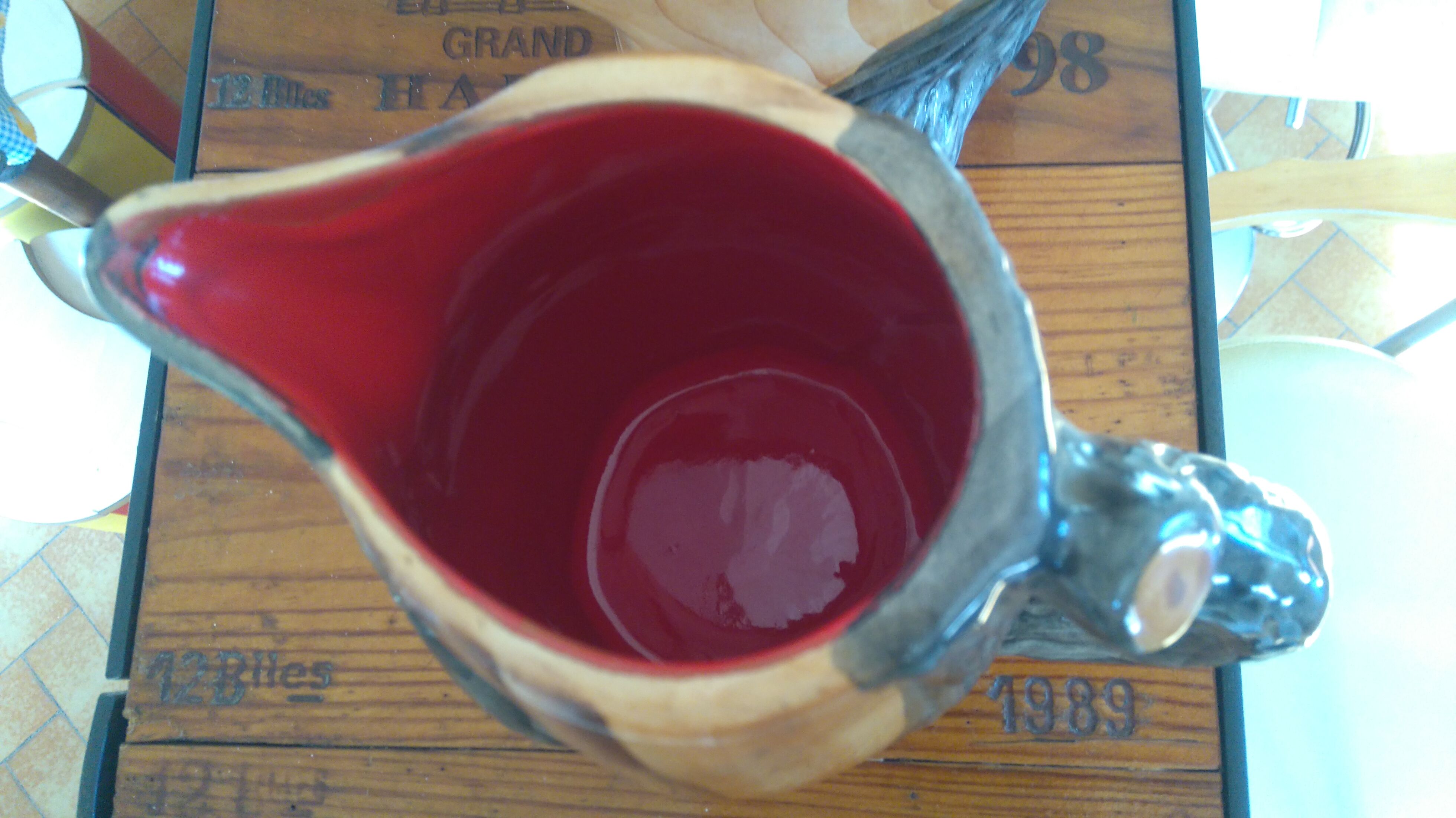 Duo of ceramics "wood" of Vallauris