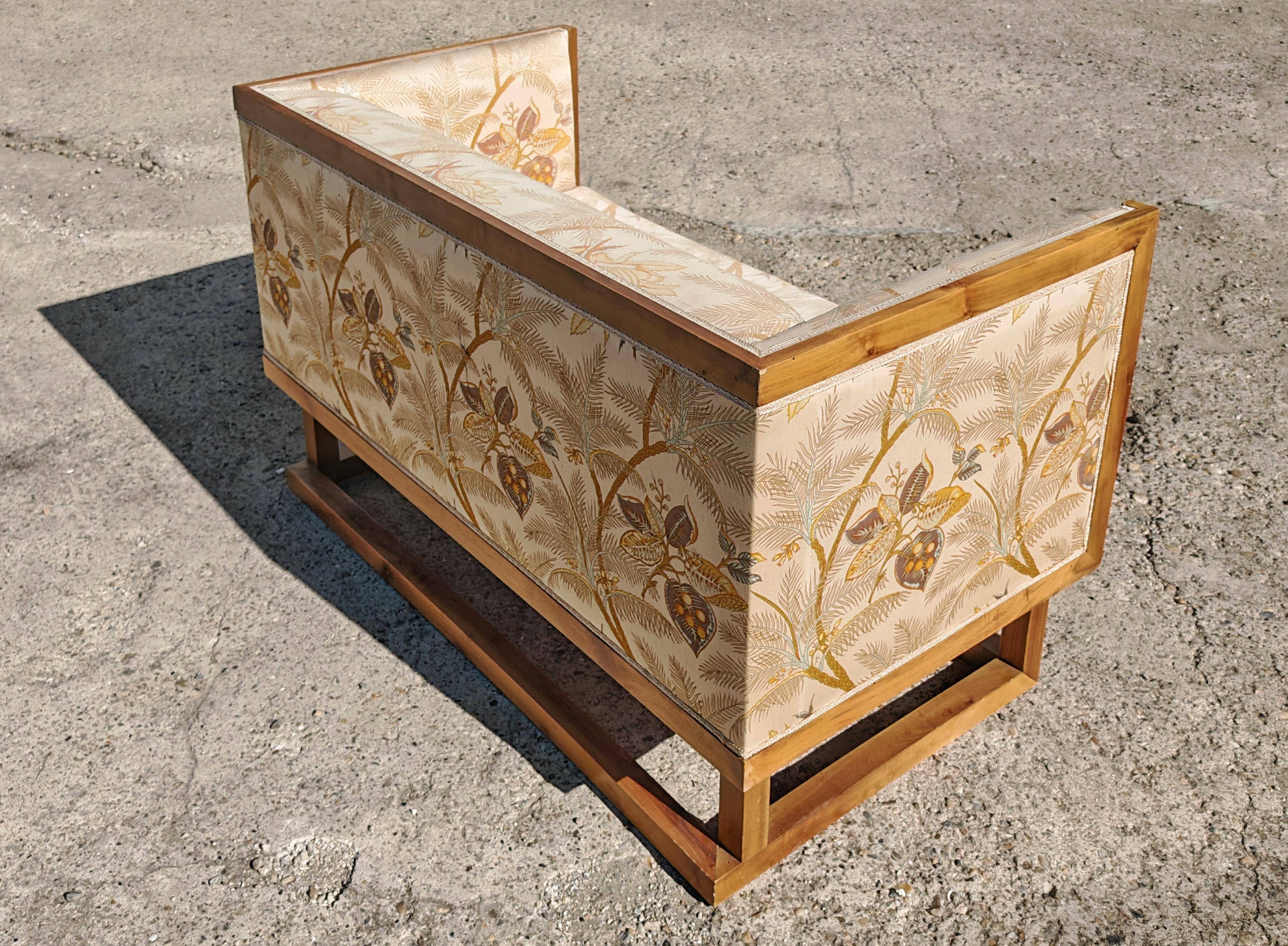 Jugendstil canapé by Josef Hoffmann 1902 by Wittmann 1980s