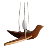 Scandinavian wood chandelier