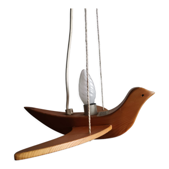 Scandinavian wood chandelier