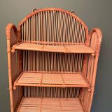 Rattan wall shelf