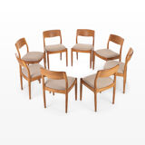 8 dining chairs by Juul Kristensen for Jk Denmark, 1970s