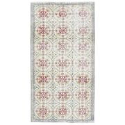 1970s Turkish Oushak Handmade Wool Cotton Beige Area Rug 101x191