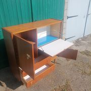 Old buffet furniture Scandinavian secretary wood vintage teak