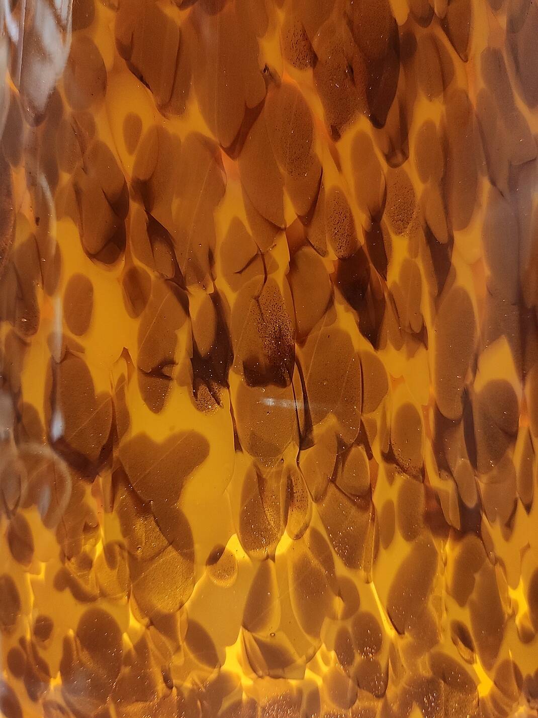 Vintage glass paste vase