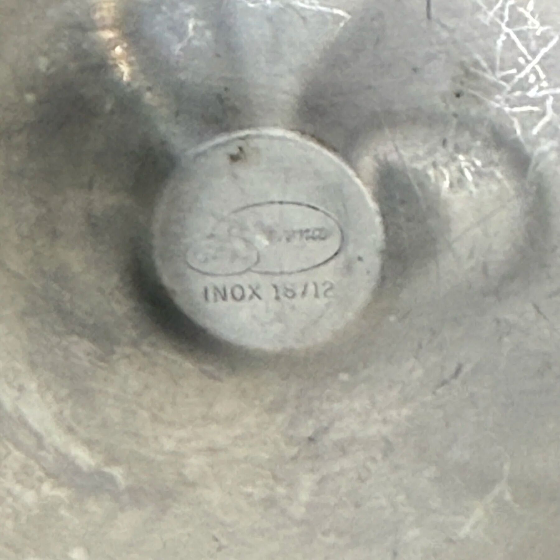 Ensemble de 6 coupes à champagne en acier inoxydable et laiton italien des années 1970.