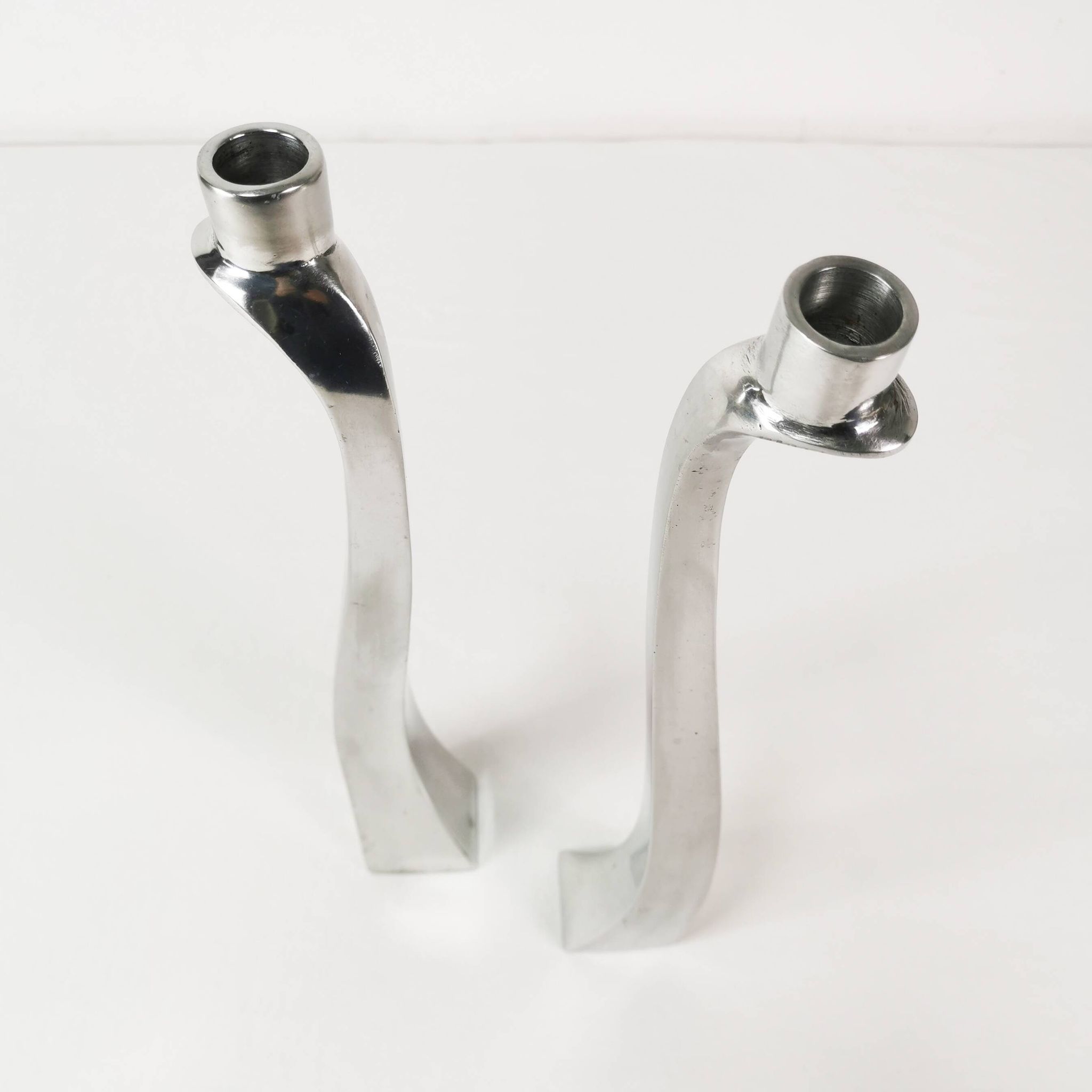 Postmodern "Nessy" candlesticks, Escapade Paris, France, 1980s.