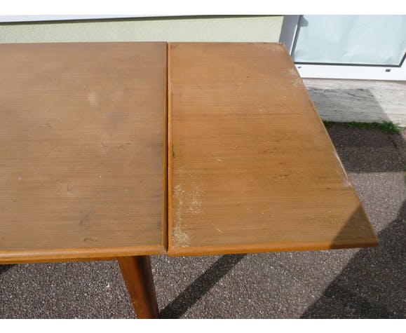 Vintage wooden bistro table 1950/1960