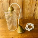 Glass and brass suspension.