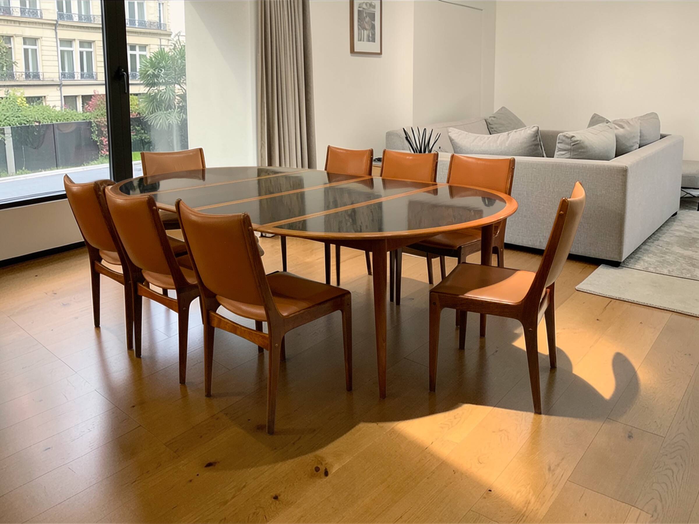 1960s Scandinavian design dining table by Grete Jalk