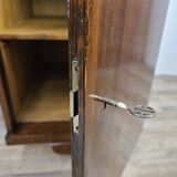 1930s oak open desk with drawers