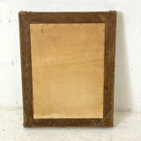 Louis XV style mirror in wood and gilded stucco
