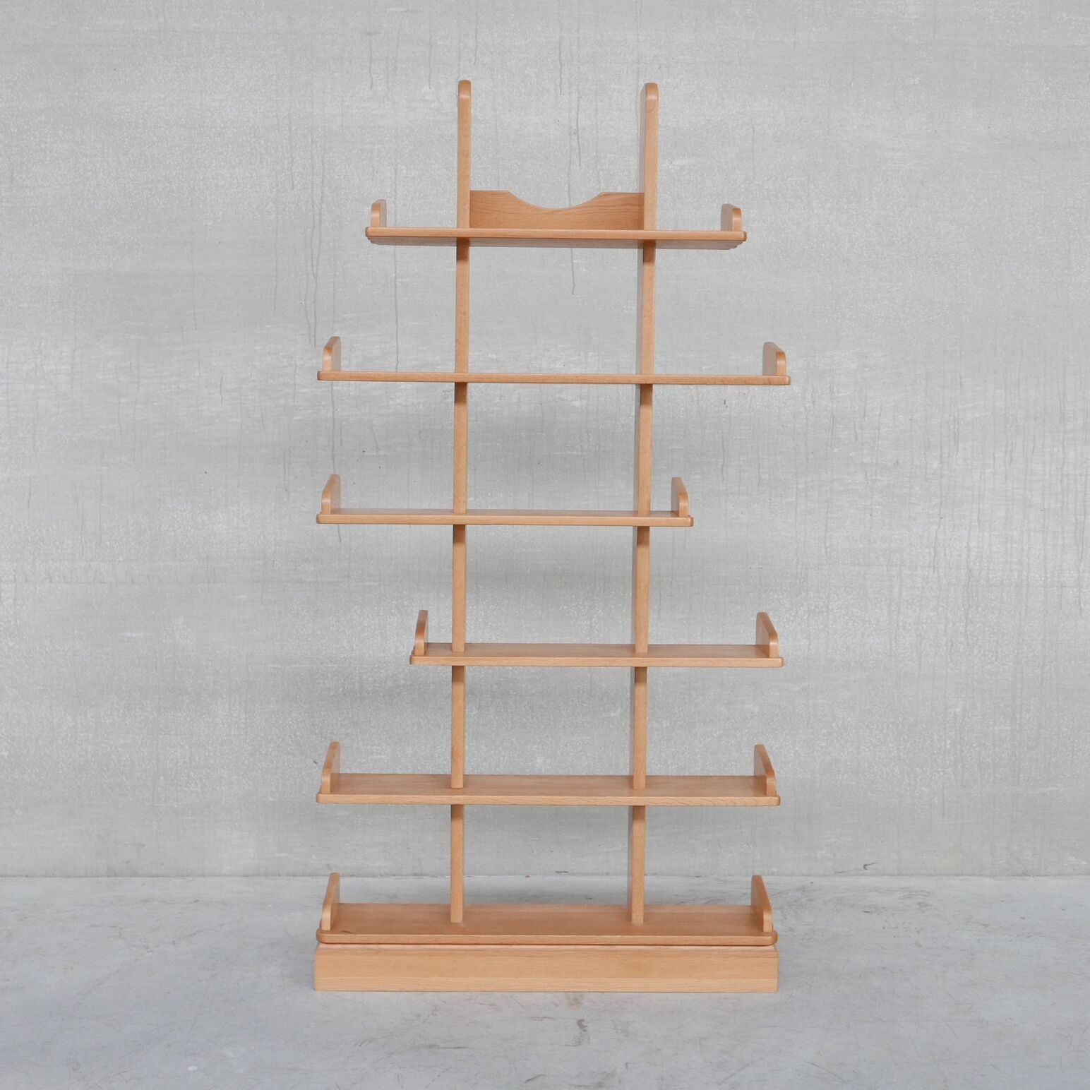 Brutalist oak mid-century dutch shelf