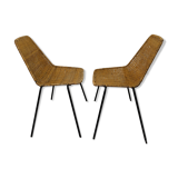 Pair of chairs Gian Franco Legler model Basket