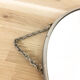 Chrome round mirror 1950 29x33cm