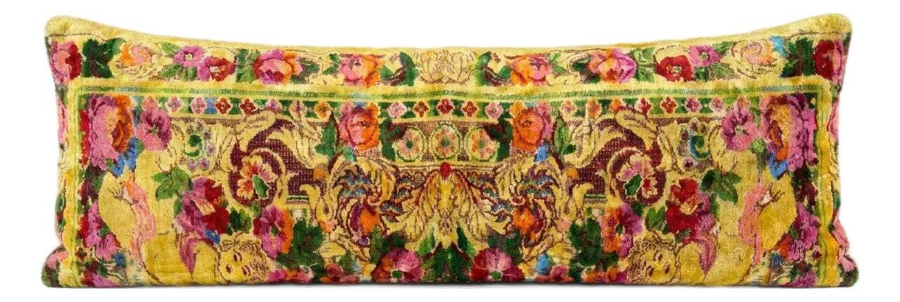 Vintage velvet cushion cover 41x122 cm
