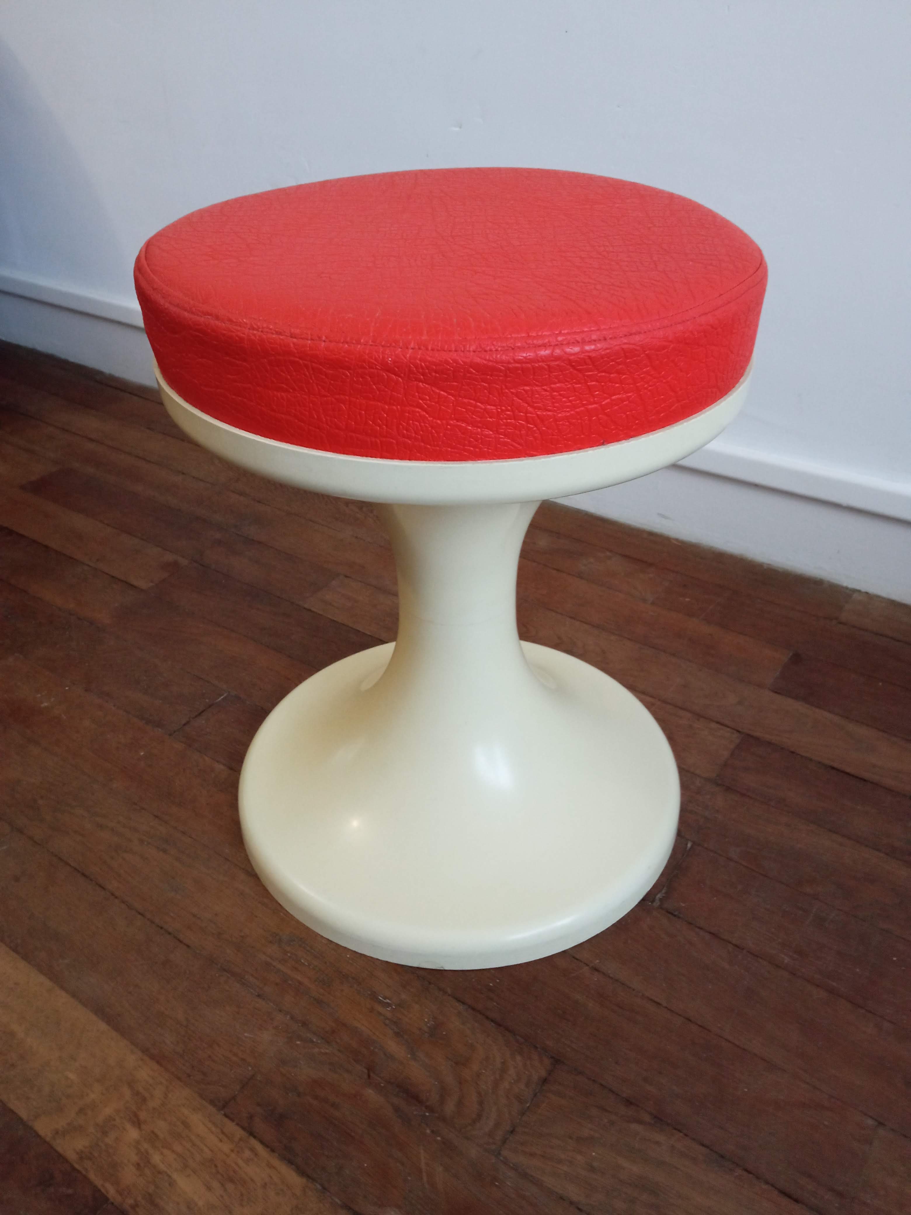 70s tulip tabouret