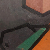 Oil painting still life Franco Prayer (1924) 60x50 cm