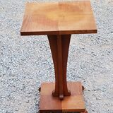 Side table pedestal table of the 50s in solid oak