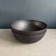 Pair of black lacquered metal catchall bowls