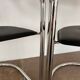 Chaises de bureau arrben italie années 70 chrome