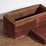 Small antique chest with floral patterns (circa 1900) #19