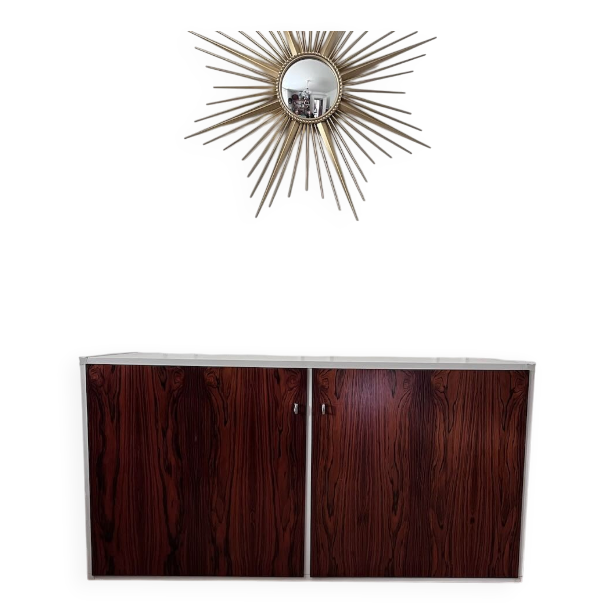 Vintage four-door buffet in rosewood.