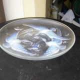 Verlys opalescent glass dish France