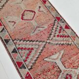 3x12  Red Brown Vintage Runner Rug, 86x369Cm SK 22862