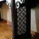 Large Chinese console in lacquered walnut, 19th century.