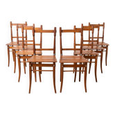 Set of 8 Dining or Inn Chairs, Valentin Jadrníček, Early 20th Century
