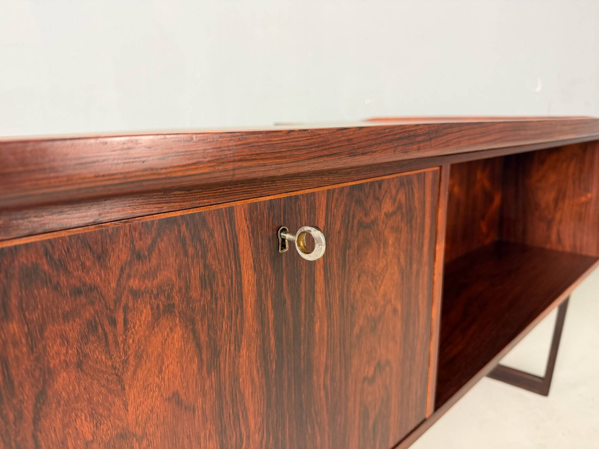 1960s Peter Løvig Nielsen 'Boomerang' Desk Hedensted Møbelfabrik