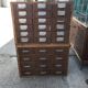 Armoire industrielle avec tiroirs, années 1950