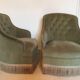 Pair of green toad chairs
