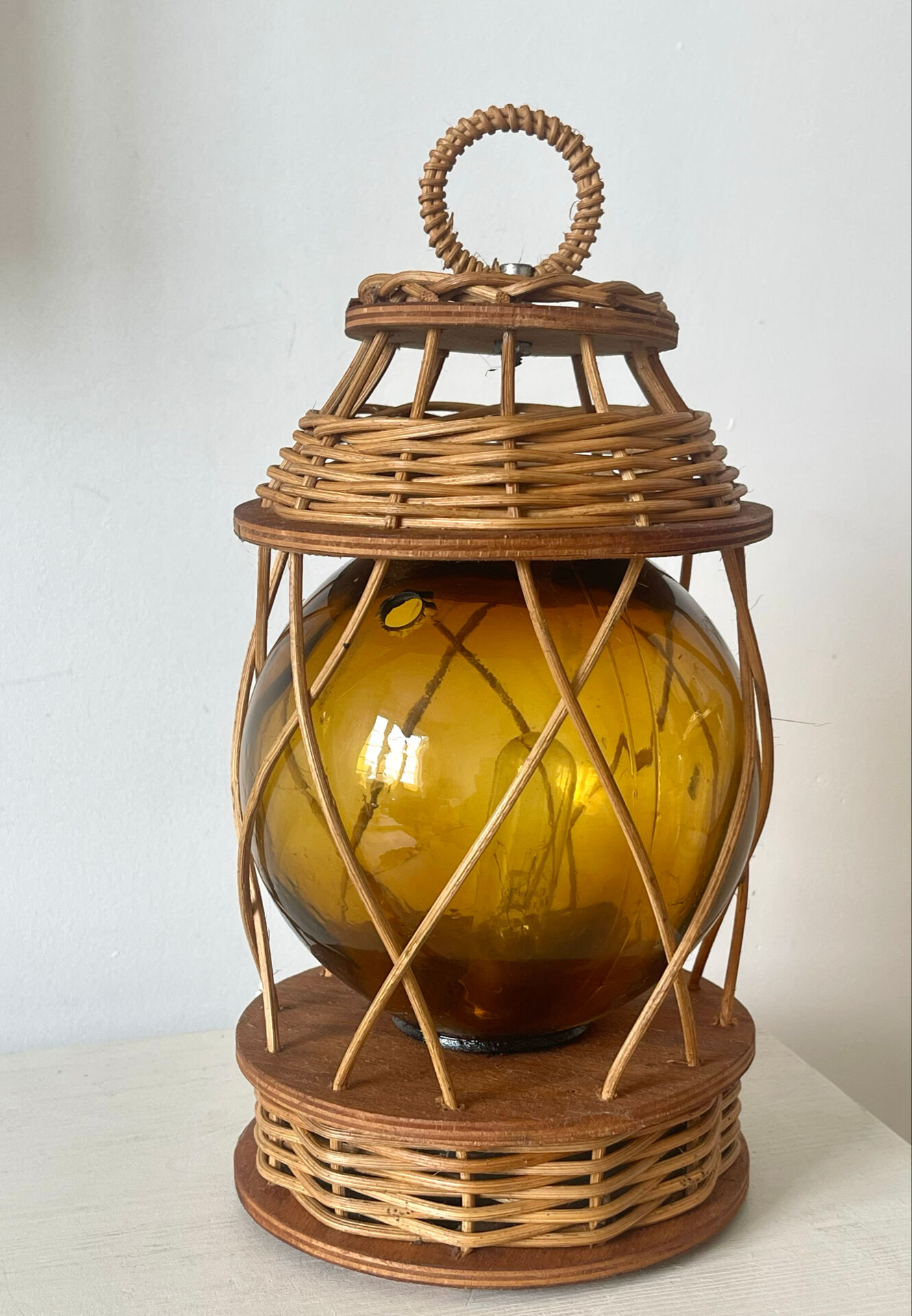 Lampe artisanale 1970