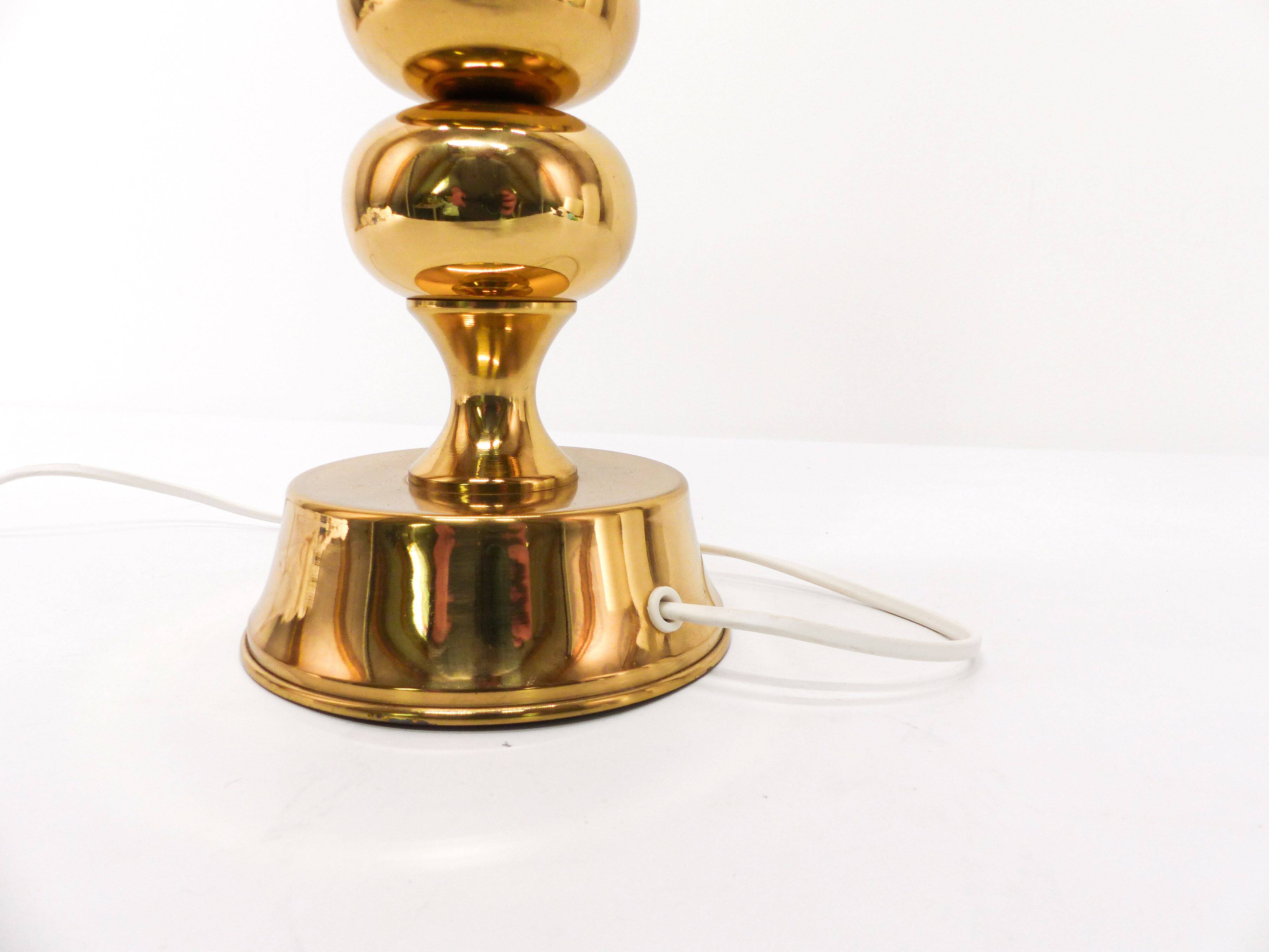 ENCO 1960 Scandinavian gilded brass ball lamp base