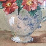 Aquarelle vintage de fleurs, signée Griggs