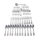 Silver metal menagere 50 pieces