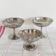 Set of 3 ice cream cups on foot, Guy Degrenne (ref 10)