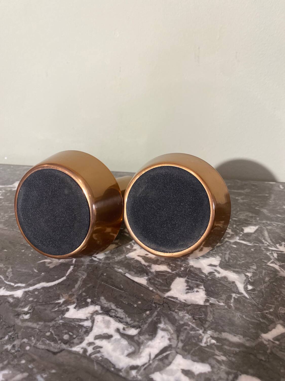 Designer candle holder duo