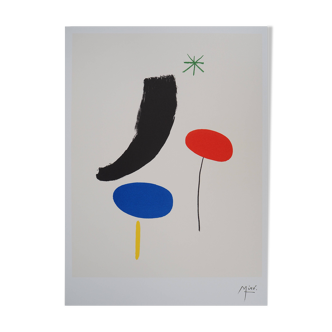 Joan MIRO : Composition surréaliste, Lithographie signée