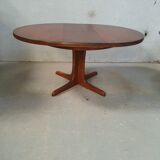 Table ronde extensible baumann en merisier