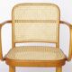 Ligna Armchair – 1950s/1960s Czechoslovakia, Bentwood Beech with New Rattan