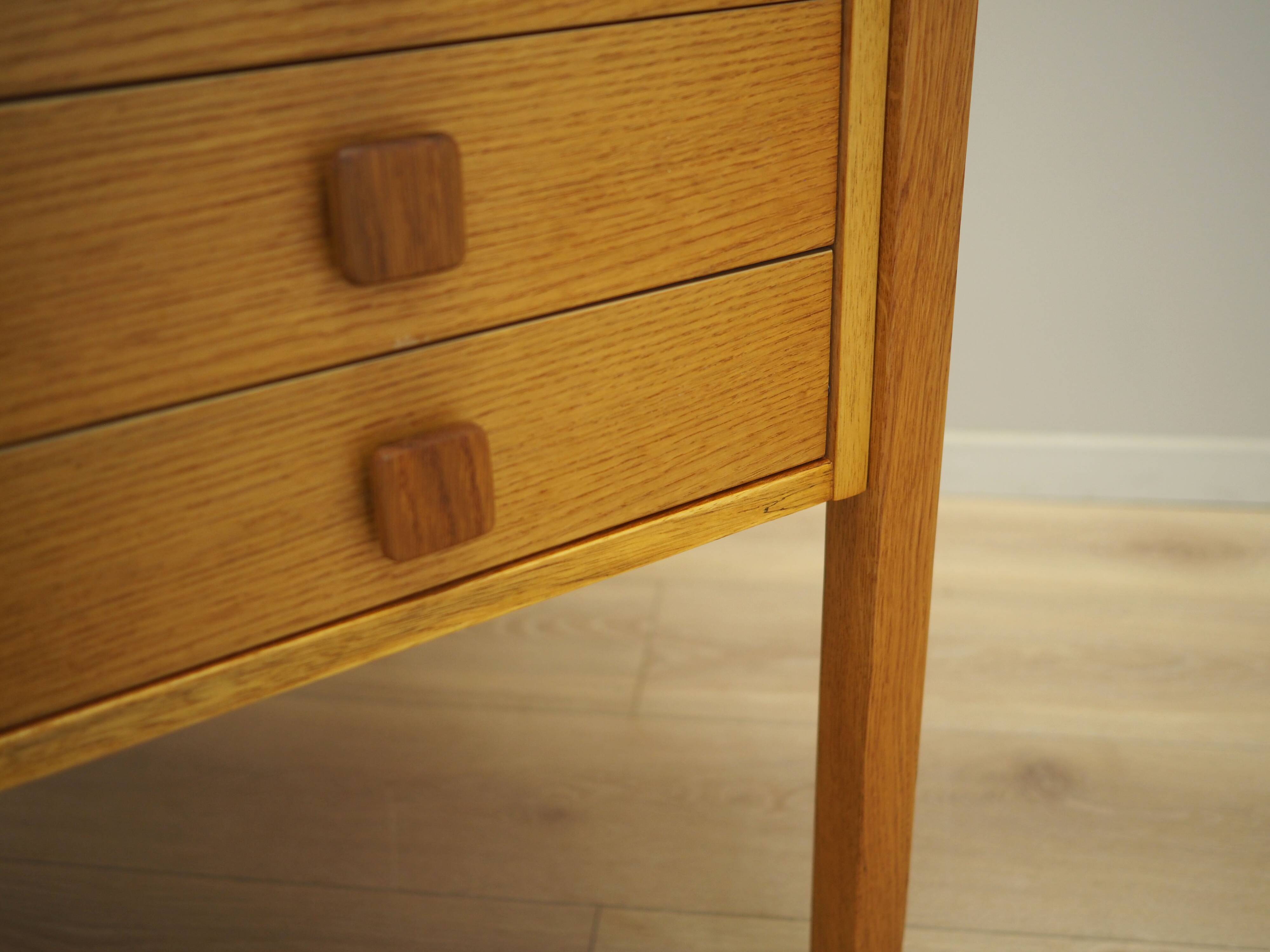 Ash wood desk, Danish design, 1970s, manufacturer: Domino Møbler