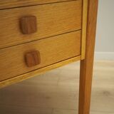 Ash desk, Danish design, 1970s, manufacturer: Domino Møbler