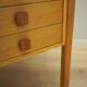 Ash wood desk, Danish design, 1970s, manufacturer: Domino Møbler