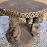 African art, tribal art, antique caryatid stool