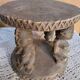 African art, tribal art, antique caryatid stool