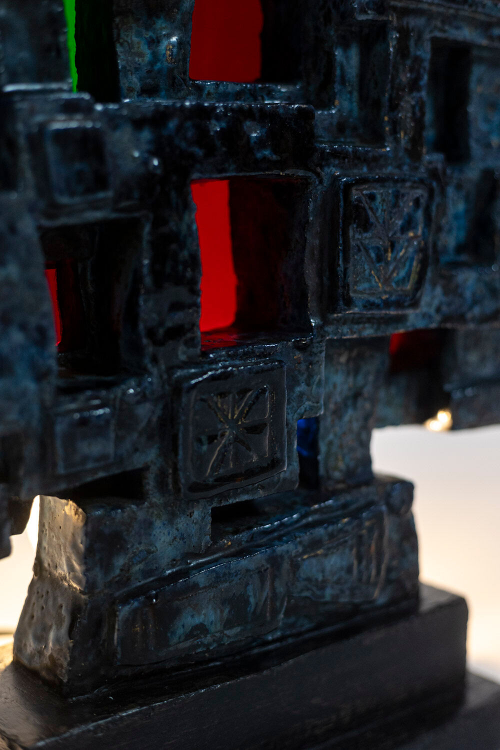 Auguste Harzic, Ceramic and glass sculpture, year 1968